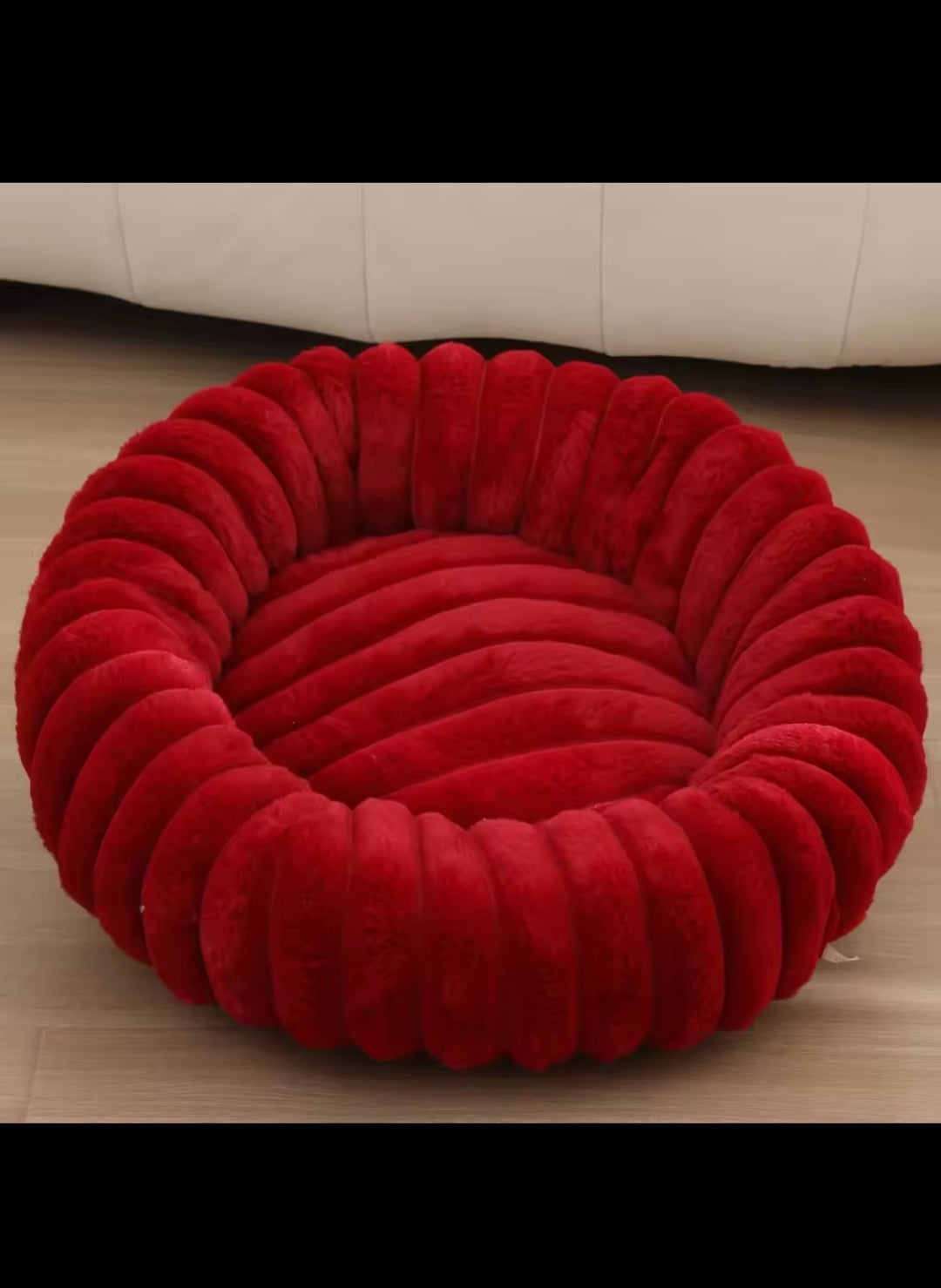 Lit rond cocooning ultra doux