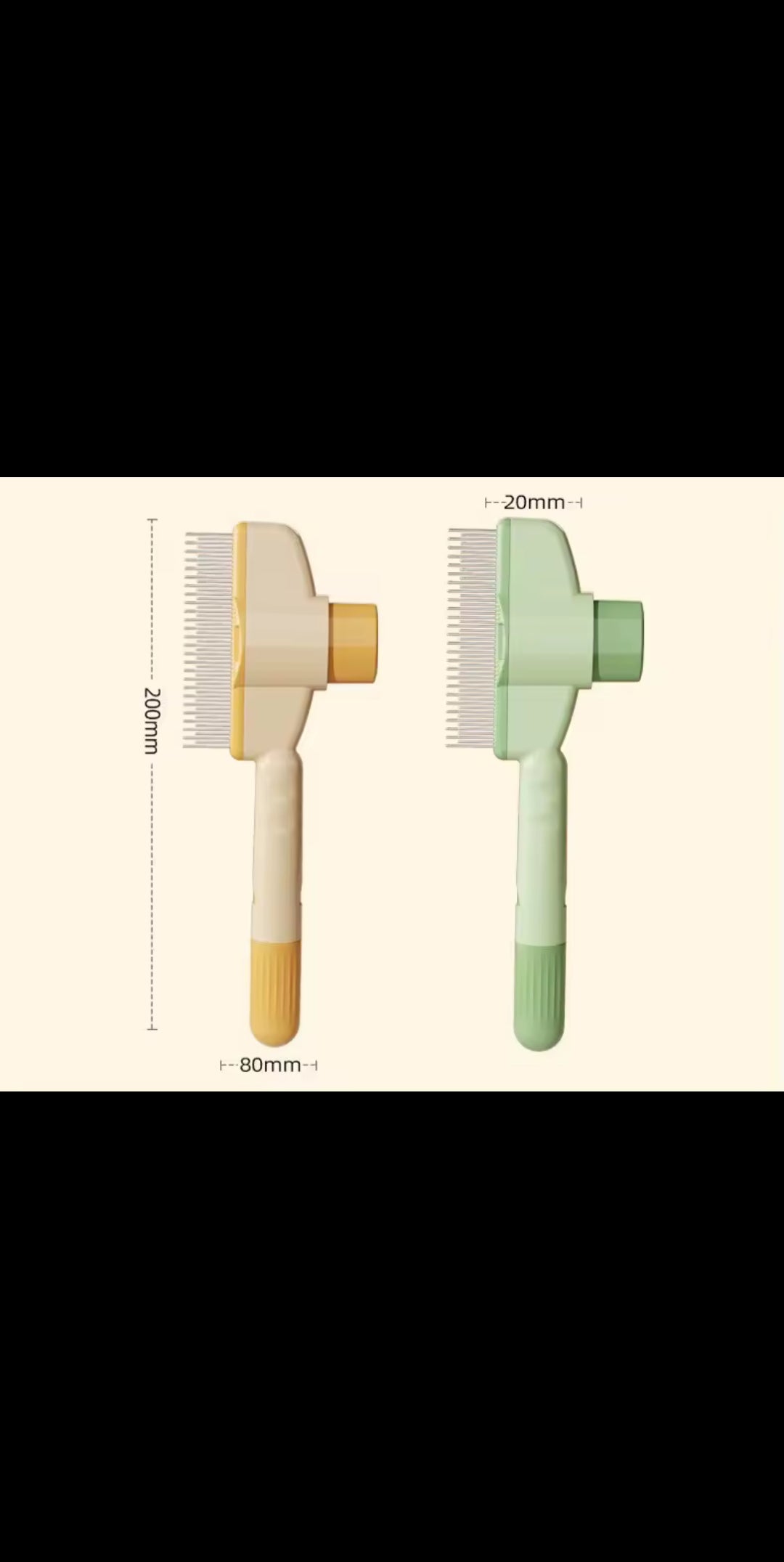 Brosse auto-nettoyante pour chiens et chats