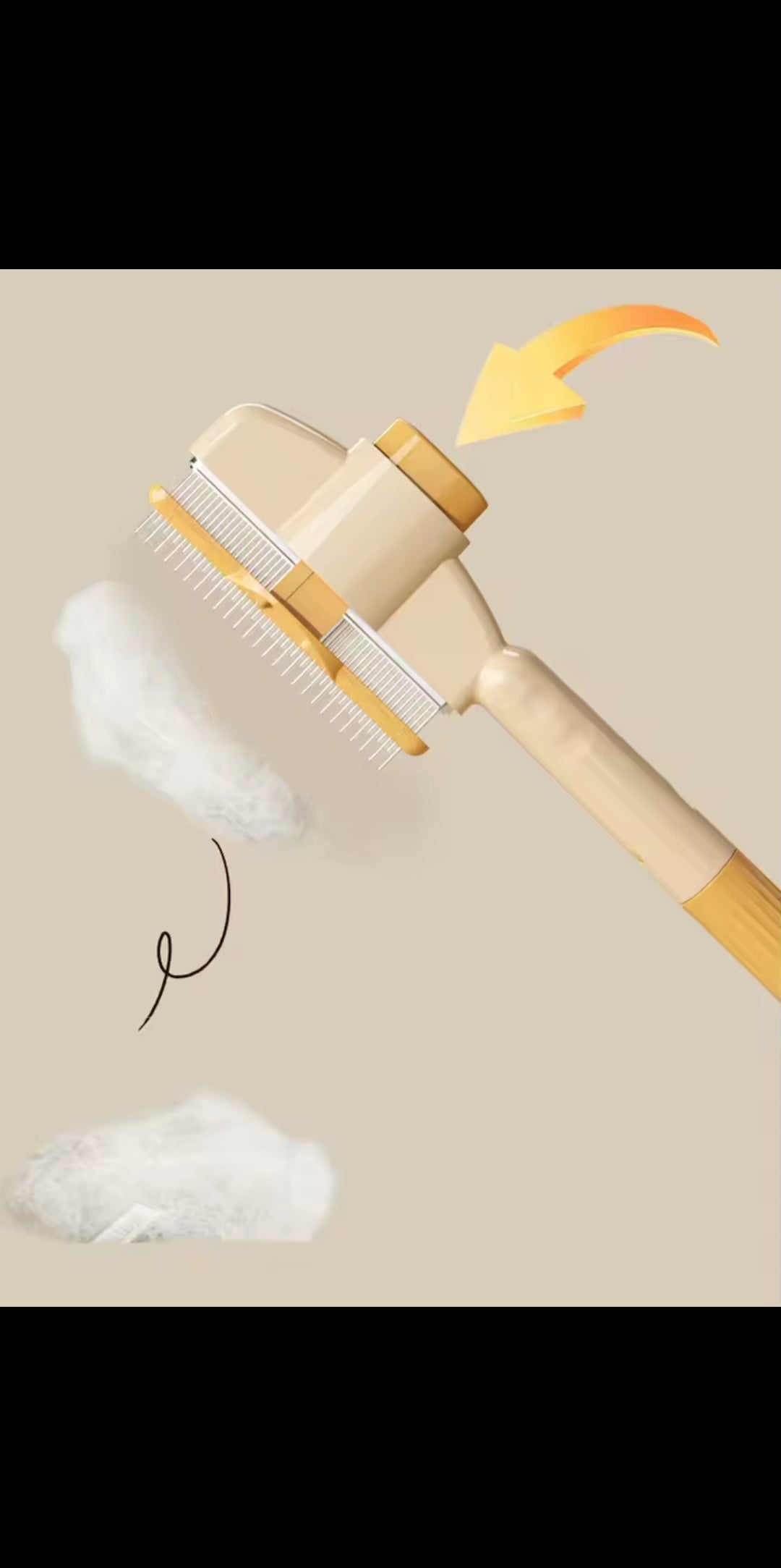Brosse auto-nettoyante pour chiens et chats