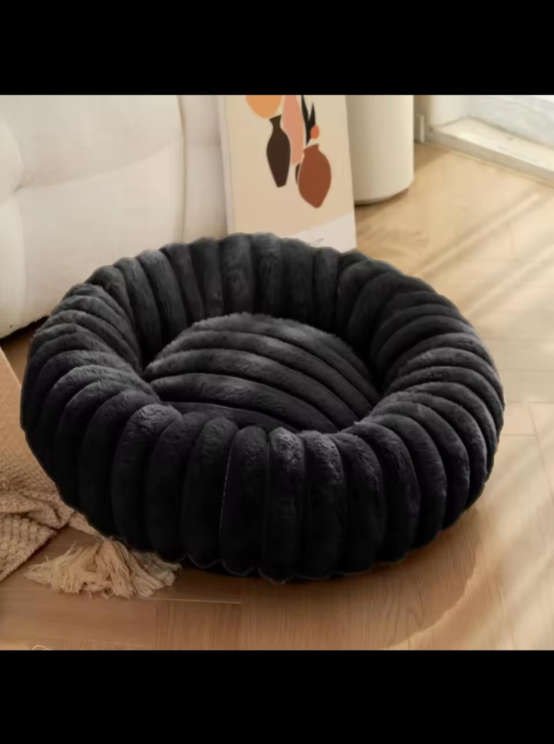 Lit rond cocooning ultra doux