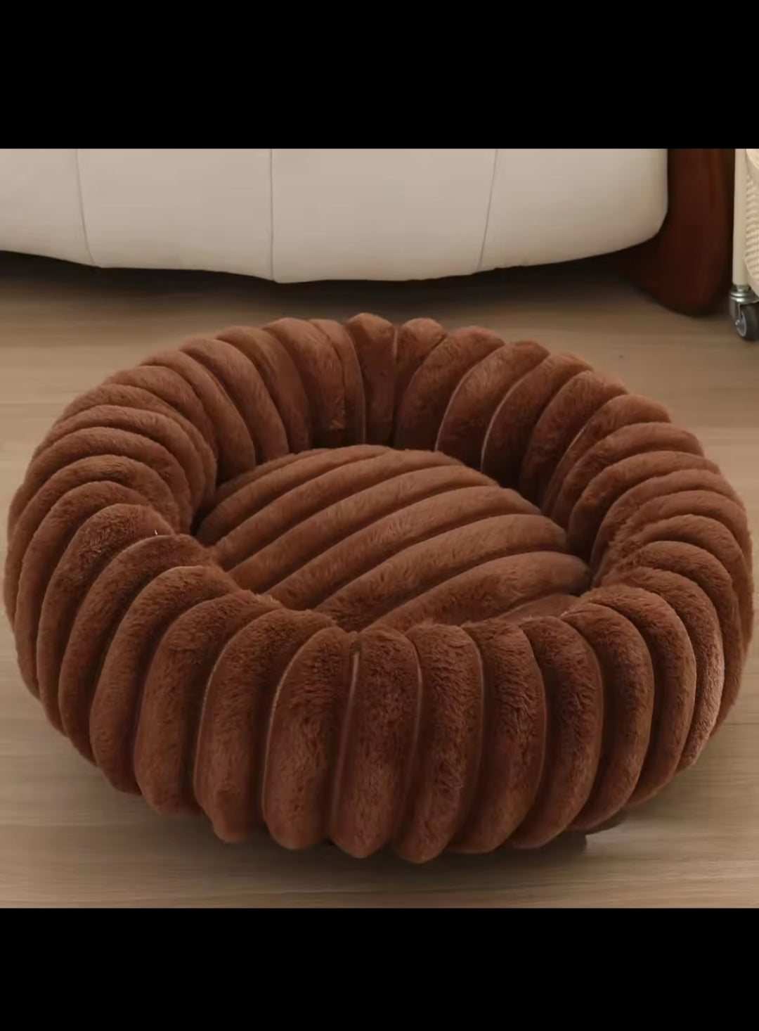 Lit rond cocooning ultra doux