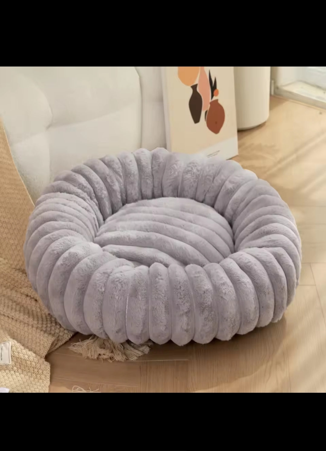 Lit rond cocooning ultra doux